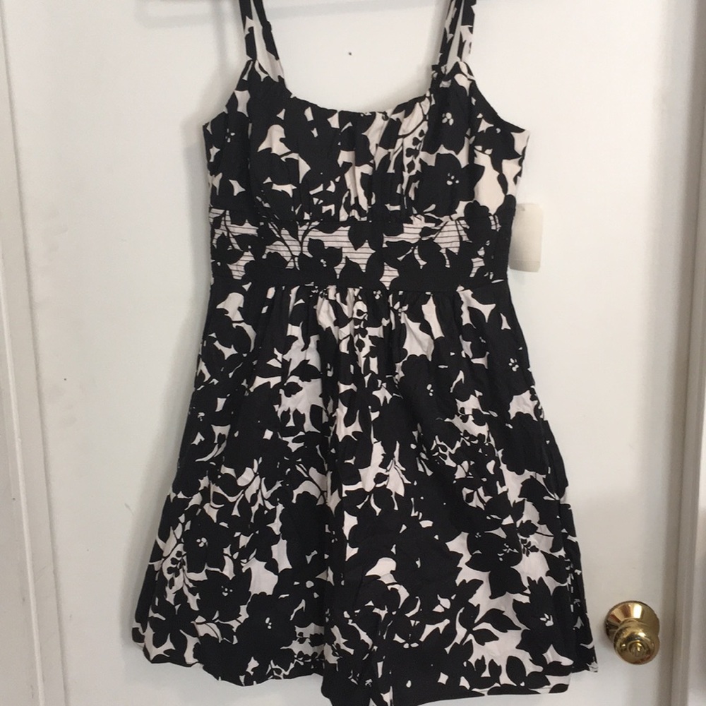B. Smart juniors sundress, black and white floral